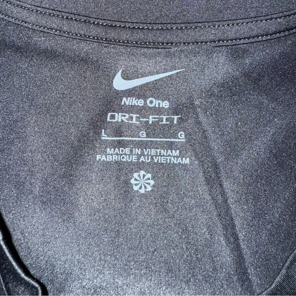 Nike Drifit Black Cropped Muscle Tee Relaxed Fit